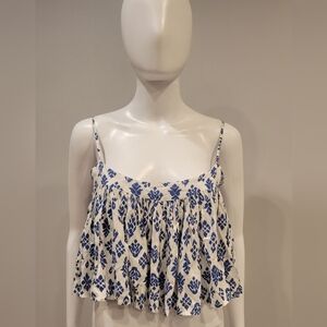 LIMITED EDITION Koch Eliza Top Blue Print Size XS